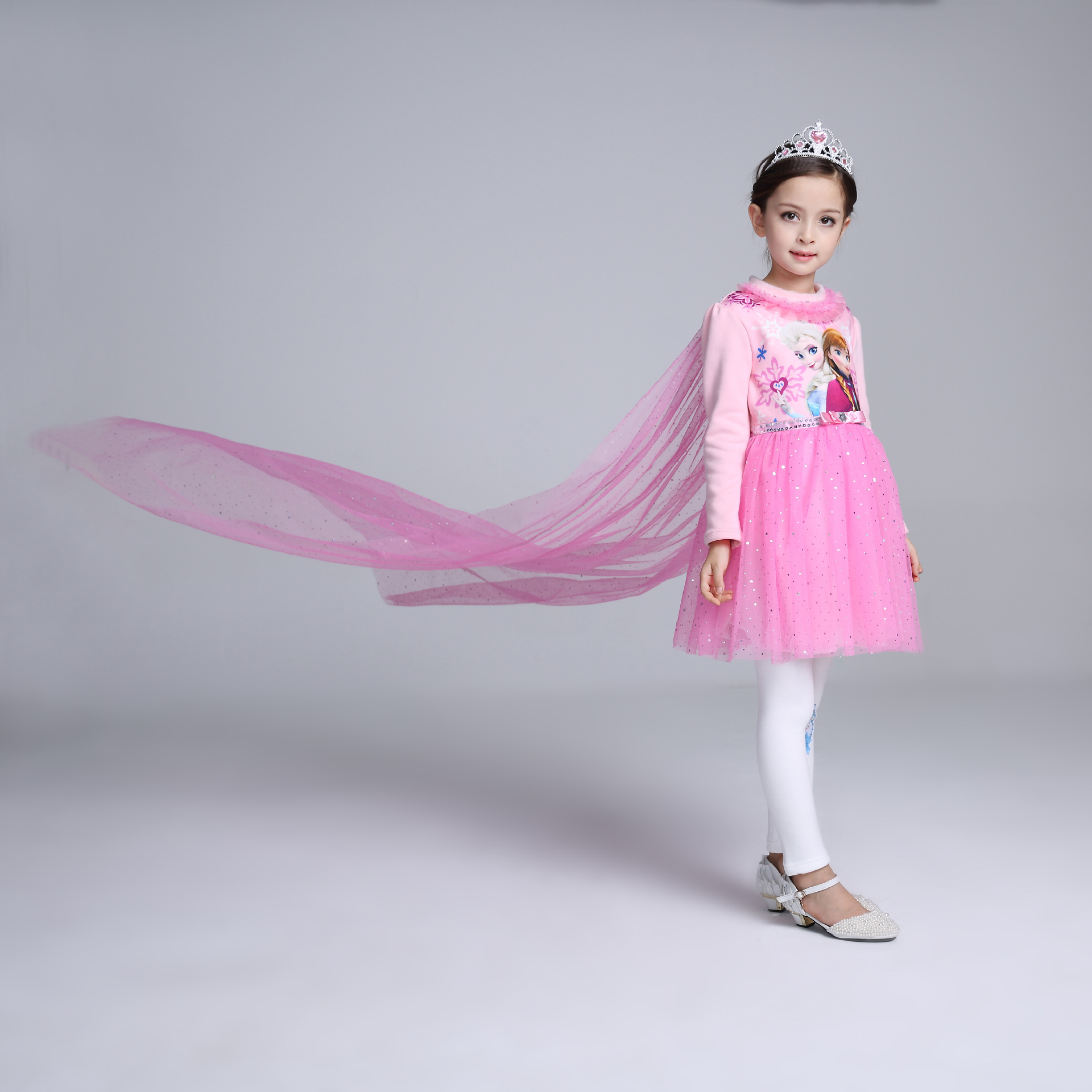 F68122-2 velvet thickening princess skirt